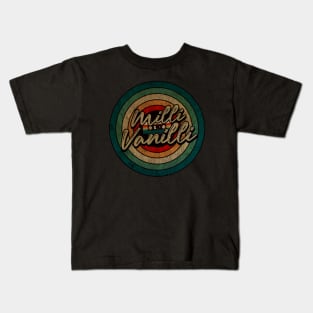 Milli Vanilli_ -  Vintage Circle kaset Kids T-Shirt